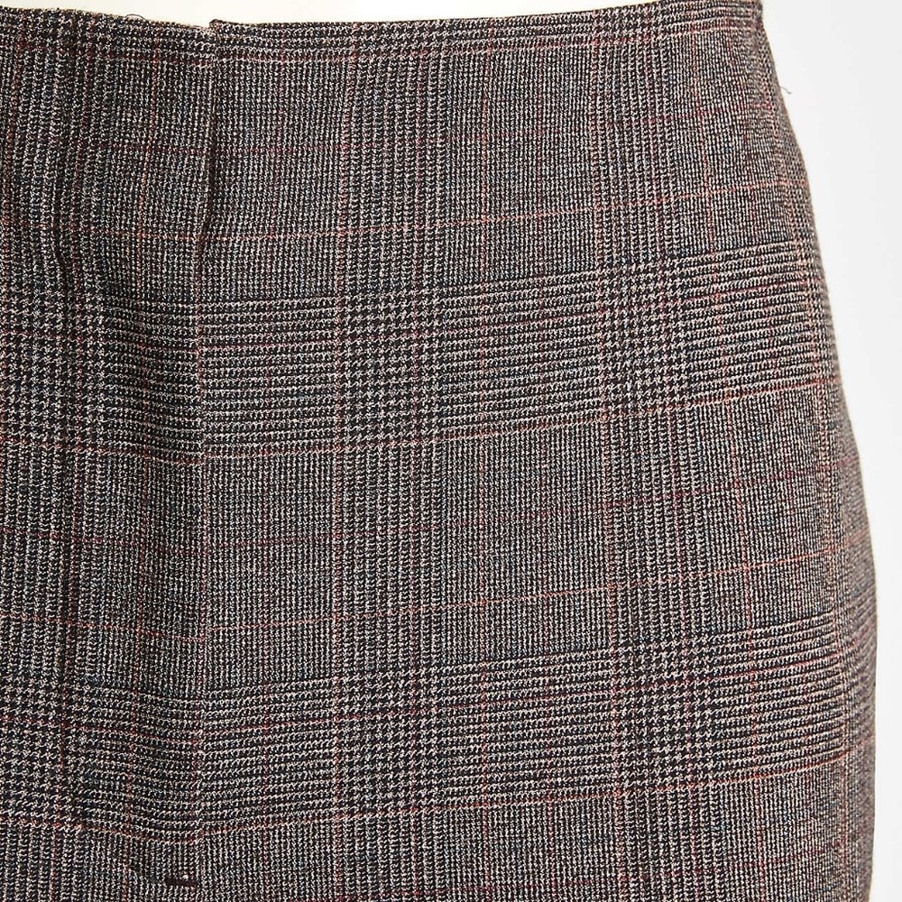 LOFT slim tailored high waist ankle length dress pants, 33", brown - Picture 2 of 11
